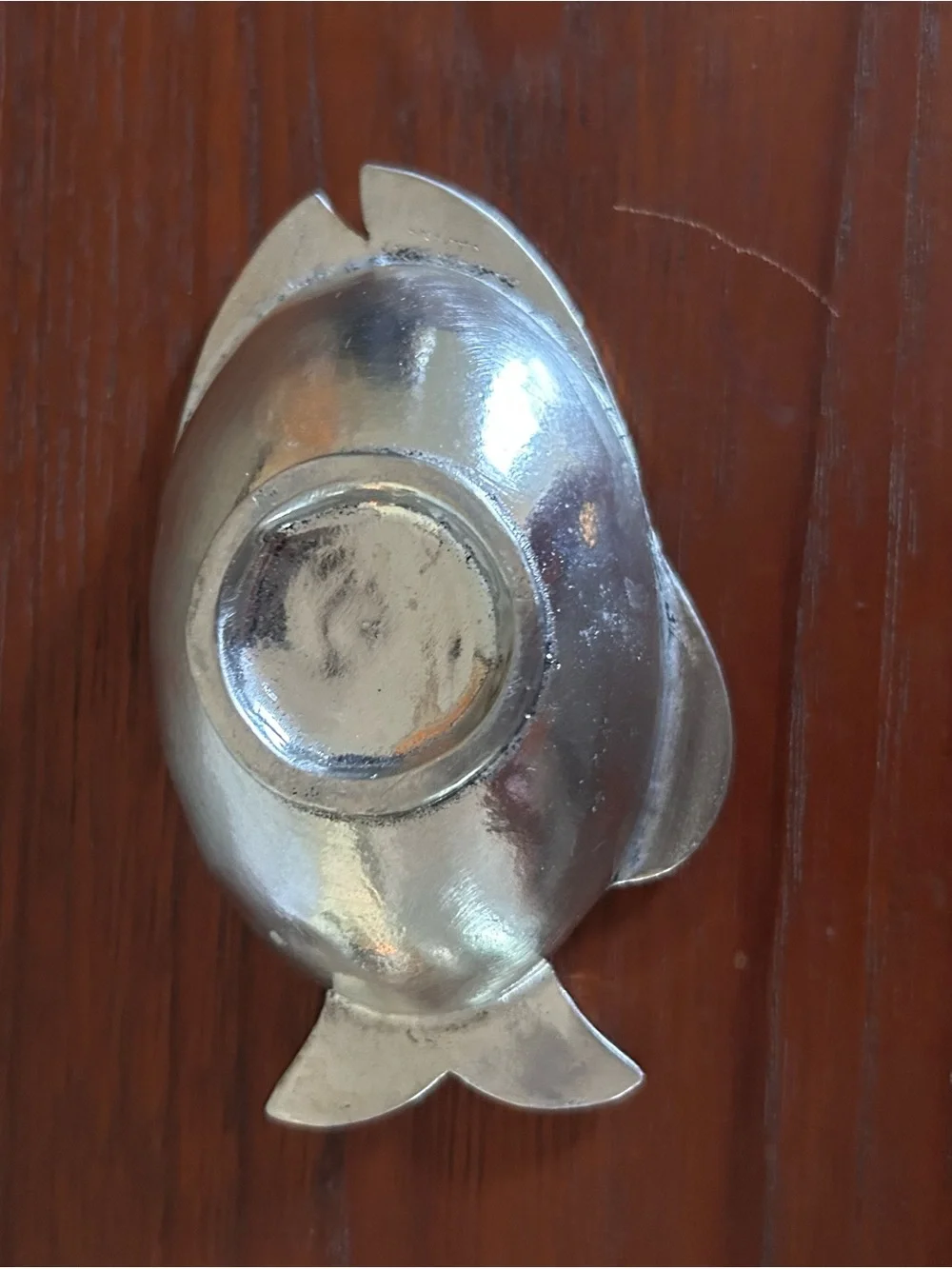LEIF Pewter olive dish, fish shaped